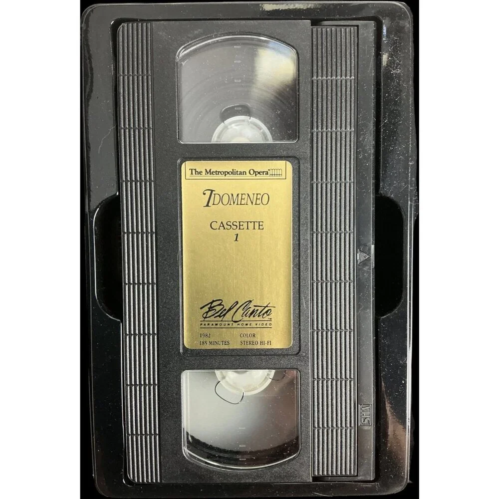 Metropolitan Opera Mozart Idomeneo (2 VHS Tape 1982) Pavarotti Cotrubas Behrens